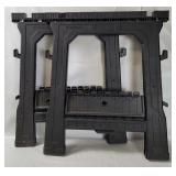 2 Stanley Plastic Folding Sawhorses