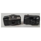 2 Cameras - Canon Sure Shot, Pentax Ezy-r