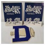 Vtg Letterman Patch, Sandusky High Football Books
