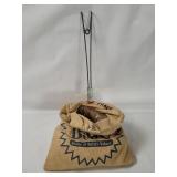 Vtg Belk's Bag W/ Wooden Clothespins