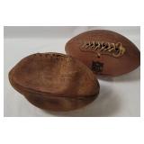 Vtg Cleveland Browns & Lou Groza Footballs