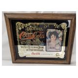 Framed Delicious Coca Cola Mirror