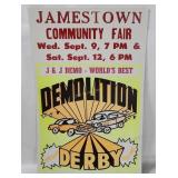 Jamestown Fair Demo Derby Poster