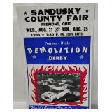 Sandusky County Fair Demo Derby Poster