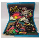 1973 Keep On Truckin Blacklight Poster