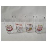 4 Mc Donald's Retro Glasses
