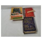 Vtg Draw Poker Game & Giant Size Playing Cards
