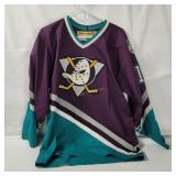 Mighty Ducks Cory Pecker Signed Jersey