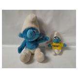 2 Smurf Plushes