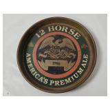 Genesee 12 Horse Ale Metal Tray