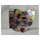 States Of Brew Ohio Metal Sign