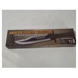 Amazon Jungle Survivor Sawback Bowie Knife