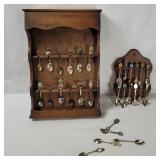 Display Shelves W/ Souvenir Spoons