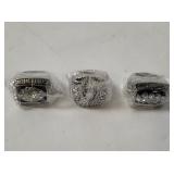 3 Oakland Raiders Champs Replica Rings
