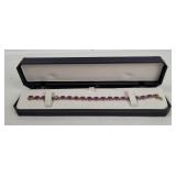 10k Gold Amethyst Bracelet 8.4g