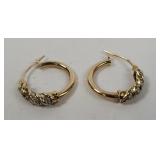 Pair Of 14k Gold Earrings 1.8g