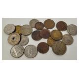 Assorted Vtg Foreign Coins