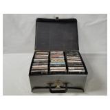 Case Full Of Vtg Rock Cassettes