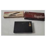 Pen Set, Digital Watches & Magnifier