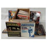 Box Of Previews Comic Magazines