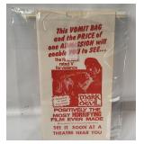 2 Vtg Mark Of The Devil Movie Vomit Bags