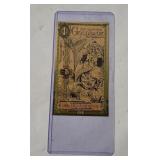 2021 New Hampshire 24k Goldback Bill