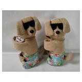 Plush Dog Bottle Clingers