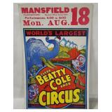 Beatty Cole Bros. Circus Poster