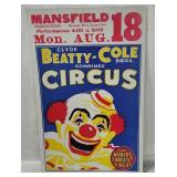 Beatty Cole Bros. Circus Poster