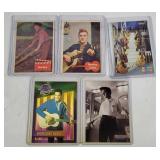 5 Elvis Presley Cards 1950-90's