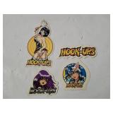 4 Hook-ups Skateboard Stickers