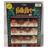 Folk Art Wooden Goat Decor Accent