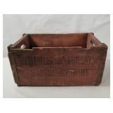 Vtg Cleveland Brewing Co. Wood Crate