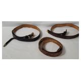 3 Leather Belts Size 40