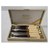 Vtg Stellar Stainless Steak Knives Set