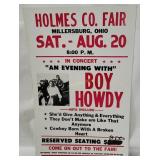 Holmes Co. Fair Boy Howdy Concert Poster