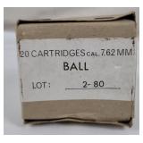 20 Rounds of 7.62 Ammo