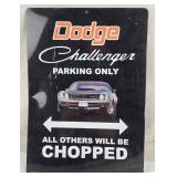 Dodge Challenger Parking Only Metal Sign