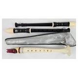 3 Vintage Tudor Recorders