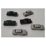 6 Wiking Ford 12m Small Plastic Cars