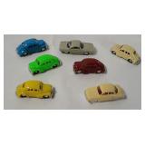 7 Eko Renault Small Plastic Model Cars