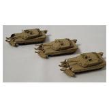 3 Johnny Lightning Diecast Abrams Tanks