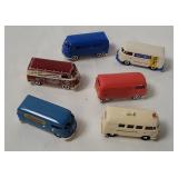 6 Brekina Small Plastic Buses