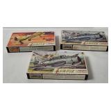 3 Airfix Model Kits 1/72 - Avenger, Harvard