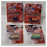 4 Mini Metals Model Trucks & Vans