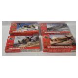 4 Airfix Model Kits 1/72 - Curtiss Hawk, Yakovlev