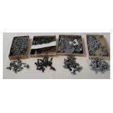 Small Grey Plastic Military Figures H O