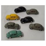 7 Wiking Vw 1200 Small Plastic Cars