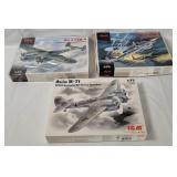3 Icm Model Kits 1/72 - Avia B-71, Do 215b