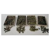 Small Greeen Plastic Military Figures H O